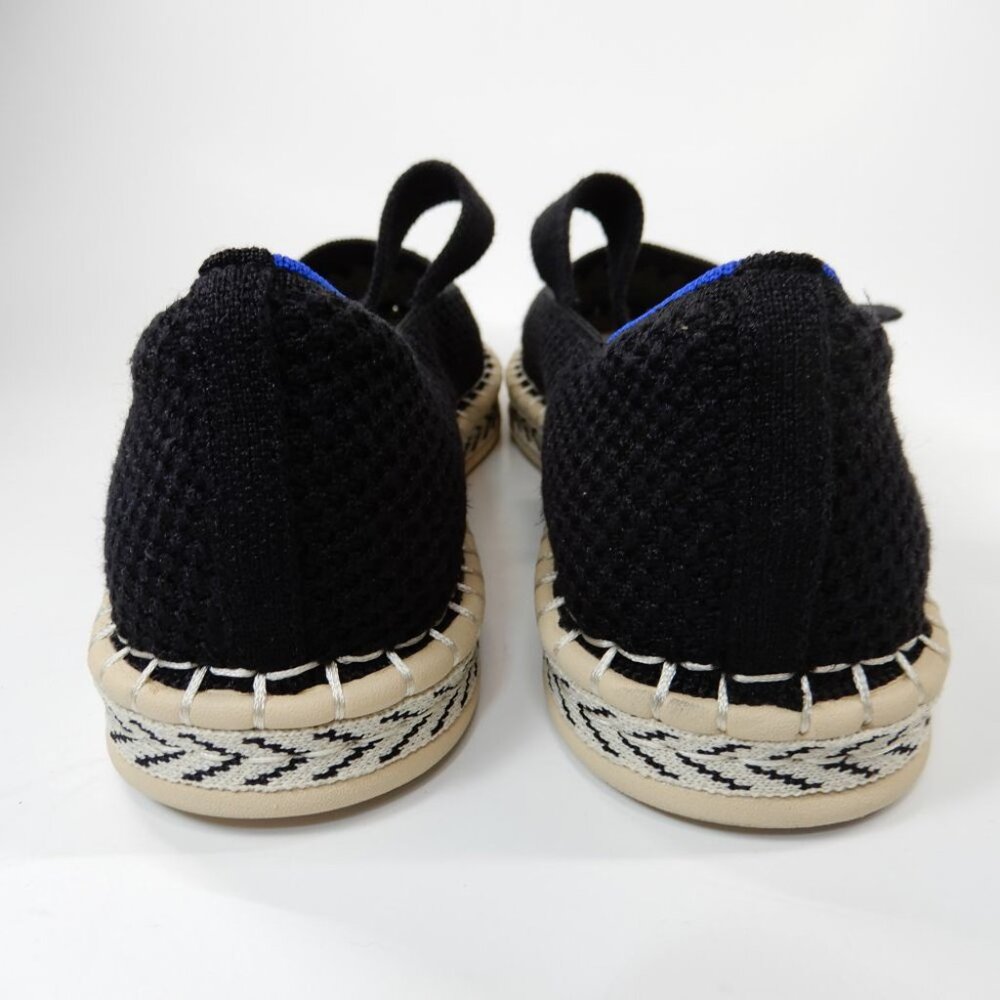 Rothy's Black Mary Jane Espadrille Flats with Gold Buckle - Picture 9 of 16
